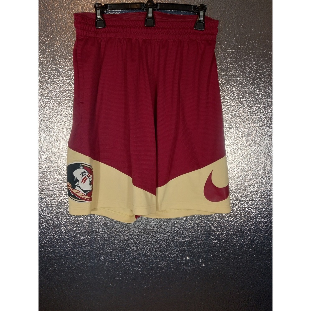 Nike Dri Fit Florida State Seminoles Basketball Shorts Men's Garnet & Gold XL